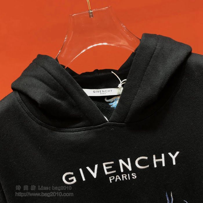 Givenchy男裝 紀梵希19/20FW新款 最高品質 重工刺繡連帽衛衣 男士秋季新款單品  tzy2295